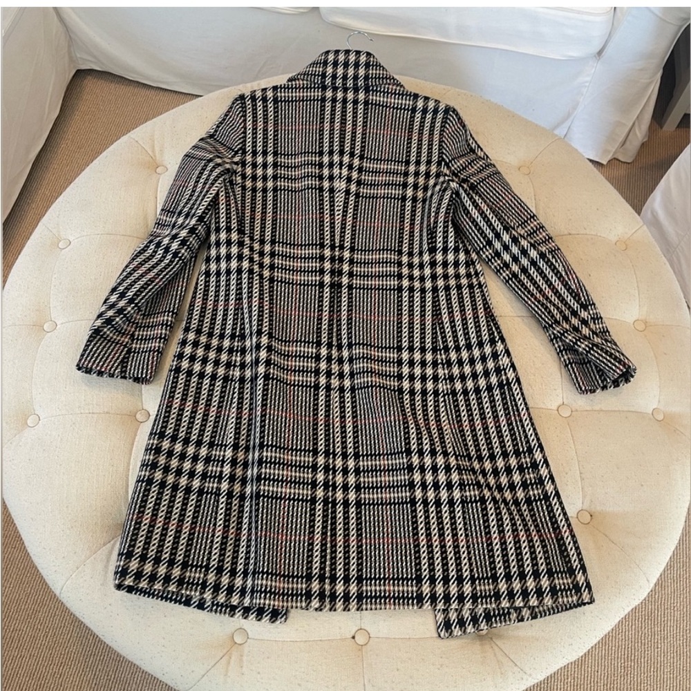 Burberry black and white plaid coat - Picture 4 of 9
